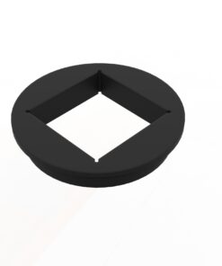 Spacer ring ceiling suspension