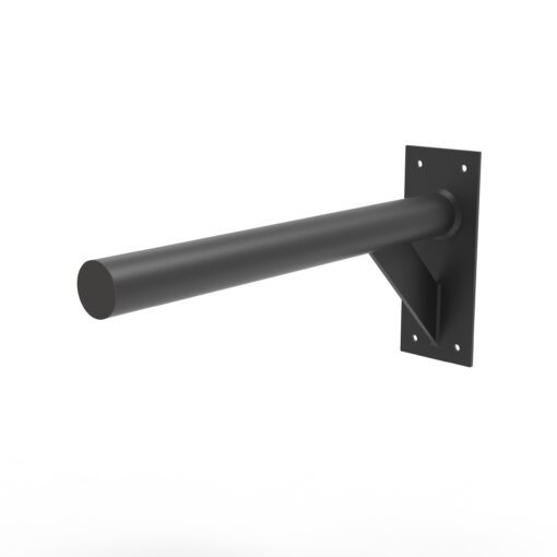 Universal pipe mount for wall mounting (black) - Image 4